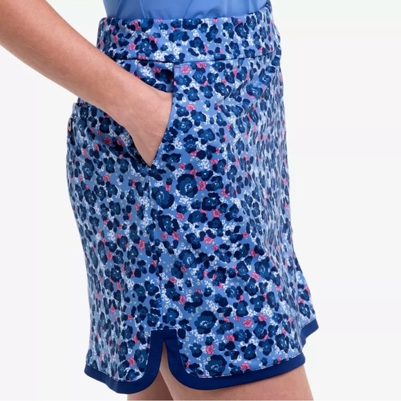 EP New York Golf Cheetah Print 17.5" Pull On Skort Women’s Medium - Picture 2 of 11